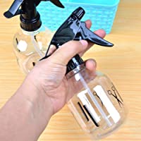DAHAI FU 1 PC Hairdressing Watering Water Make Spray bottle Botella transparente botella de spray (BLACK)